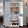 ARTPOWER Kitchen Pantry Storage Cabinet With Drawer And Adjustable Shelves, Pantry Cabinet For Kitchen, Bathroom Or Hallway, White 1 ARTPOWER Kitchen Pantry Storage Cabinet With Drawer And Adjustable Shelves, Pantry Cabinet For Kitchen, Bathroom Or Hallway, White -Amazon Store 51EjcRCnIaL