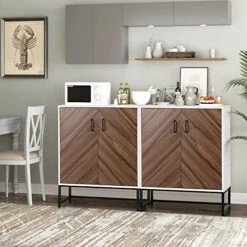 MAISON ARTS Modern Buffet Cabinet With Storage, Sideboard Storage Cabinet With 2 Doors For Living Room, Kitchen, Entryway, Hallway, 28 Inch, White 10 MAISON ARTS Modern Buffet Cabinet With Storage, Sideboard Storage Cabinet With 2 Doors For Living Room, Kitchen, Entryway, Hallway, 28 Inch, White -Amazon Store 51EmxLOwhBL