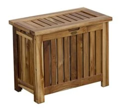 DecoTeak Solid Bench, Brown