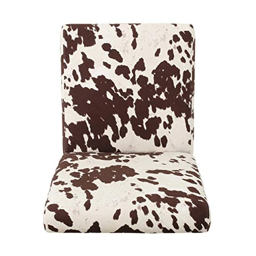 Christopher Knight Home Evelyn Contemporary Velvet Dining Chairs (Set Of 4), Milk Cow, Espresso 5 Christopher Knight Home Evelyn Contemporary Velvet Dining Chairs (Set Of 4), Milk Cow, Espresso - Image 3