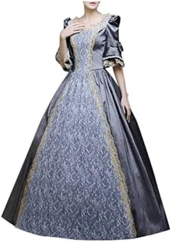 JEGULV Victorian Gown Dress For Women, Women's Court Cosplay French Lolita Dress Halloween Princess Costume Renaissance Dress -Amazon Store 51FN31pUPHL. AC