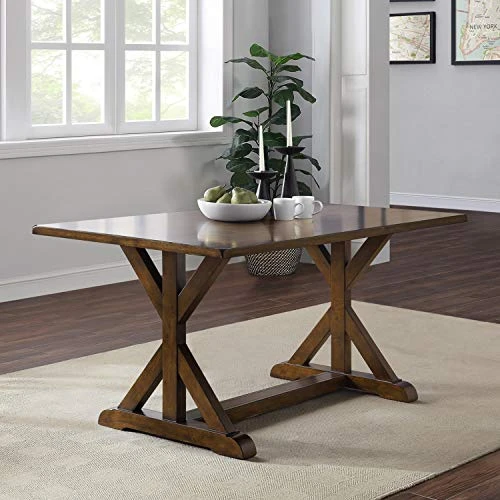 Better Homes & Gardens Granary Modern Farmhouse Dining Table, Dark Brown 3 Better Homes & Gardens Granary Modern Farmhouse Dining Table, Dark Brown