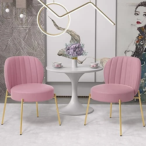 Sucrever Dining Chairs Set Of 2, Upholstered Dining Chairs, Kitchen & Dining Room Chairs, Mid Century Modern Velvet Accent Chair With Gold Legs For Dining Kitchen Living Room Bedroom, Yellow 10 Sucrever Dining Chairs Set Of 2, Upholstered Dining Chairs, Kitchen & Dining Room Chairs, Mid Century Modern Velvet Accent Chair With Gold Legs For Dining Kitchen Living Room Bedroom, Yellow - Image 8