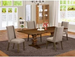 East West Furniture LAFL11-87-16 Dinner Table Set, Large 19 East West Furniture LAFL11-87-16 Dinner Table Set, Large -Amazon Store 51FSz605eTL. AC