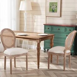 Virabit French Dining Chairs Set Of 2, Rattan Farmhouse Upholstered Dining Chairs With Curved Backrest And Beautifully Carved Solid WoodFrame For Living Room, Kitchen, Restaurant 29 Virabit French Dining Chairs Set Of 2, Rattan Farmhouse Upholstered Dining Chairs With Curved Backrest And Beautifully Carved Solid WoodFrame For Living Room, Kitchen, Restaurant -Amazon Store 51FUcYrLuiL. AC