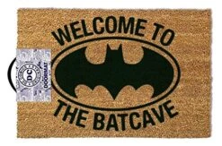 1art1 Batman Door Mat Floor Mat - Welcome To The Batcave (24 X 16 Inches)