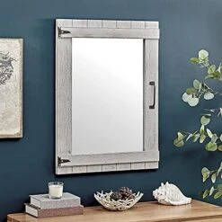 FirsTime & Co. Cottage Door Wall Mirror, 32"H X 24"W, Rustic White 17 FirsTime & Co. Cottage Door Wall Mirror, 32"H X 24"W, Rustic White -Amazon Store 51Fn81FjlS. AC