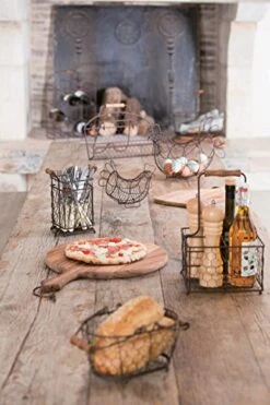 ティーアンドジー(T&G) Provence 4 Bottle Holder In Rustic Wireware, 000-00, Brown (French Toast 19-1012tcx) -Amazon Store 51G8lichvmL