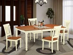 East West Furniture DOPL7-BCH-W Dining Set, 7 Pieces 20 East West Furniture DOPL7-BCH-W Dining Set, 7 Pieces -Amazon Store 51GFNNs0PfL. AC