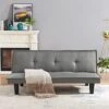 Majnesvon Modern Linen Fabric Sofa Bed Futon,Convertible Foldable Sleeper Sofa Bed With 3 Angles Adjustable Back,Wooden Frame & Legs For Small Living Space,Dorm Office Apartment (Light Grey) 1 Majnesvon Modern Linen Fabric Sofa Bed Futon,Convertible Foldable Sleeper Sofa Bed With 3 Angles Adjustable Back,Wooden Frame & Legs For Small Living Space,Dorm Office Apartment (Light Grey) -Amazon Store 51GHQdOmIIL