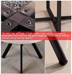 Office Business Hotel Lobby Dining Table Set, Home Dining Room Furniture Set 1 Table 4 Chairs Kitchen Bar Balcony Bedroom Library Billiard Hall Office (Color : Red, Size : Round) -Amazon Store 51GXpSwEEPS