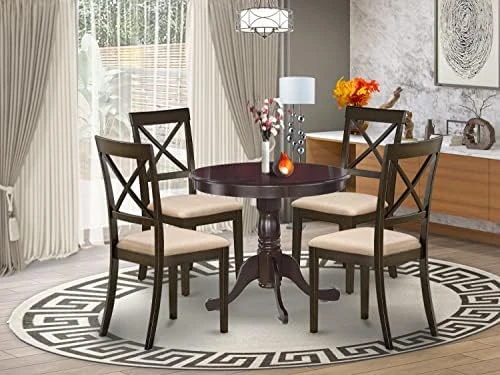 East West Furniture ANBO3-LWH-LC Dining Set, 3-Piece 9 East West Furniture ANBO3-LWH-LC Dining Set, 3-Piece - Image 7