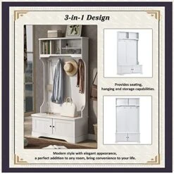 Entryway Bench With Coat Rack And Shoe Storage, Entry Bench With Storage And Coat Hooks,Entryway Storage Bench With Coat Rack, Hall Tree With Shoe Storage, White Halltree Entryway With Storage Bench 13 Entryway Bench With Coat Rack And Shoe Storage, Entry Bench With Storage And Coat Hooks,Entryway Storage Bench With Coat Rack, Hall Tree With Shoe Storage, White Halltree Entryway With Storage Bench -Amazon Store 51GpFbFyhkL