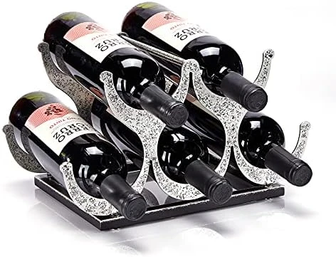 Aayla Wine Holder Rack - Metal Gold Tabletop Wine Bottle Holders, Holds 5 Wine Bottles, Assembly Required, For Wine Lovers To Store The Wine Collection 8 Aayla Wine Holder Rack - Metal Gold Tabletop Wine Bottle Holders, Holds 5 Wine Bottles, Assembly Required, For Wine Lovers To Store The Wine Collection - Image 6