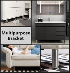 Adjustable Stainless Steel 6-30cm Cabinet Table Sofa Bed 1Pcs Kaihangwang (Color : 12cm) -Amazon Store 51I3HSgscNL