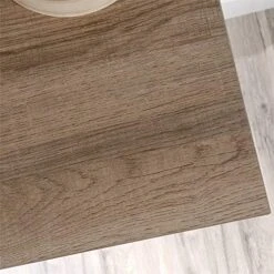 Pemberly Row Engineered Wood And Tempered Glass Curio Cabinet In Sky Oak -Amazon Store 51I5yNReOGL