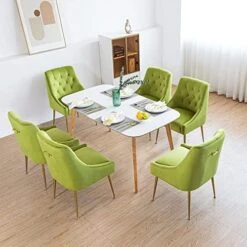 LONXIU Modern Dining Chair Set Of 2, Mid-Century Dining Room Chair, Upholstered Comfortable Dining Chair, Velvet Dining Chair With Back Pull Rod And Metal Legs For Kitchen, Dining, Living Room (Grey) 23 LONXIU Modern Dining Chair Set Of 2, Mid-Century Dining Room Chair, Upholstered Comfortable Dining Chair, Velvet Dining Chair With Back Pull Rod And Metal Legs For Kitchen, Dining, Living Room (Grey) -Amazon Store 51IIXo9x4DL. AC