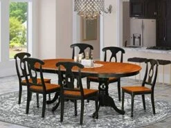 EAST WEST FURNITURE 9 Pc Dining Room Set-Dining Table With 8 Wooden Dining Chairs 25 EAST WEST FURNITURE 9 Pc Dining Room Set-Dining Table With 8 Wooden Dining Chairs -Amazon Store 51IMaWRZaL. AC