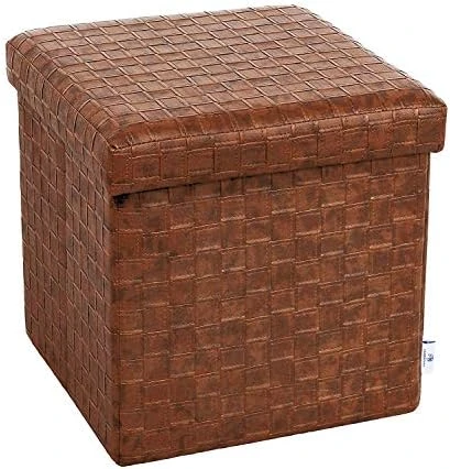 B FSOBEIIALEO Folding Storage Ottoman, Faux Leather Footrest Seat Long Ottomans Bench Storage Box Chest, Black 30"x15"x15" 10 B FSOBEIIALEO Folding Storage Ottoman, Faux Leather Footrest Seat Long Ottomans Bench Storage Box Chest, Black 30"x15"x15" - Image 8