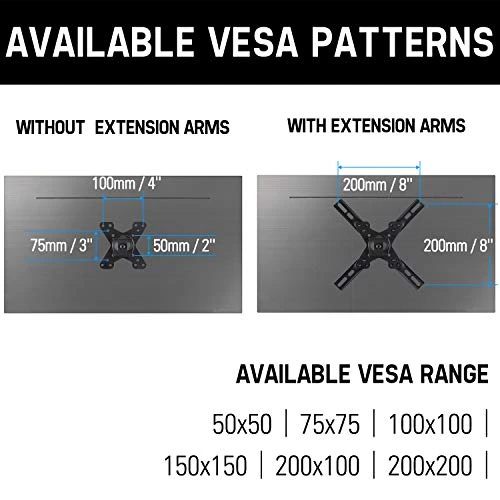 Mounting Dream TV Mount With Articulating Arm For 17-39 Inch TVs, Full Motion TV Wall Mount Up To VESA 200x200mm And 33 Lbs, Easy Installation And Fits Single Wood Stud 4 Mounting Dream TV Mount With Articulating Arm For 17-39 Inch TVs, Full Motion TV Wall Mount Up To VESA 200x200mm And 33 Lbs, Easy Installation And Fits Single Wood Stud - Image 2