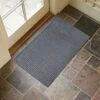 Bungalow Flooring Waterhog Door Mat, 2' X 3' Made In USA, Durable And Decorative Floor Covering, Skid Resistant, Indoor/Outdoor, Water-Trapping, Squares Collection, Bluestone -Amazon Store 51JutU53liL