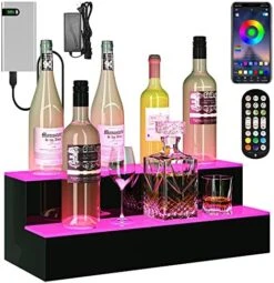 YITAHOME LED Lighted Liquor Bottle Display Shelf Supports USB & Power Bank, 3-Step 40-inch Bar Liquor Alcohol Shelf For Home Decoration Counter Party, Acrylic Whiskey Rack Stand With Remote & App Control 19 YITAHOME LED Lighted Liquor Bottle Display Shelf Supports USB & Power Bank, 3-Step 40-inch Bar Liquor Alcohol Shelf For Home Decoration Counter Party, Acrylic Whiskey Rack Stand With Remote & App Control -Amazon Store 51Jx9NXOR0L. AC
