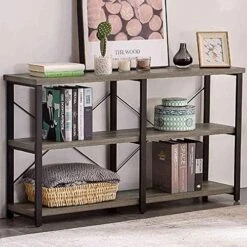GRELO HOME Foyer Tables For Entryway, Rustic Narrow Console Table For Living Room, 3-Tier Industrial Sofa Table, 39 Inch Gray Oak 22 GRELO HOME Foyer Tables For Entryway, Rustic Narrow Console Table For Living Room, 3-Tier Industrial Sofa Table, 39 Inch Gray Oak -Amazon Store 51K7JPAGgrS. AC