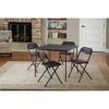 UNIIR 5-Piece Folding Table Set, Black -Amazon Store 51KBIfP9hCL
