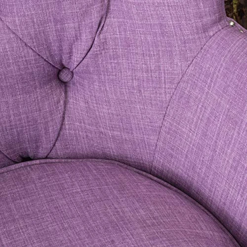 Christopher Knight Home Tafton Fabric Club Chair, Light Purple 6 Christopher Knight Home Tafton Fabric Club Chair, Light Purple - Image 4