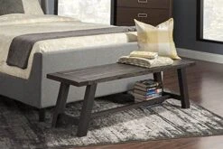 Alpine Furniture Newberry Bench, Dark Salvage Gray -Amazon Store 51Kd7RsbHDL