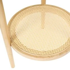 Nathan James Oraa Round Modern Side Accent Or End Table For Living Bedroom And Nursery Room, 1, Light Brown -Amazon Store 51Kh80v1yeL