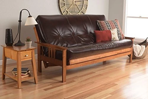 Jerry Sales Mattress And Frame Set ONLY Wooden Futon Monterey Arms Style Sofa Bed Couch Innerspring Mattress Cover Choices Buy Futons (Barbados Frame - Charcoal Linen Fabric) 7 Jerry Sales Mattress And Frame Set ONLY Wooden Futon Monterey Arms Style Sofa Bed Couch Innerspring Mattress Cover Choices Buy Futons (Barbados Frame - Charcoal Linen Fabric) - Image 5