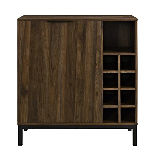 Walker Edison Mid-Century Modern Wood Kitchen Buffet Sideboard-Entryway Serving Storage Cabinet Doors-Dining Room Console, 34 Inch, Dark Walnut 4 Walker Edison Mid-Century Modern Wood Kitchen Buffet Sideboard-Entryway Serving Storage Cabinet Doors-Dining Room Console, 34 Inch, Dark Walnut - Image 2