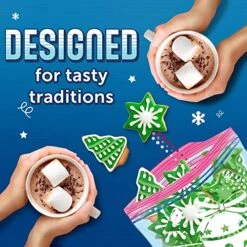 Ziploc Quart Food Storage Bags, Grip 'n Seal Technology For Easier Grip, Open, And Close, 24 Count, Holiday Designs, Packaging May Vary -Amazon Store 51LK2BSU2FL