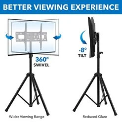 Mount-It! TV Tripod Floor Stand | Portable Tilting TV Stand For 32-70 Inch Flat Screen Displays, Quick Assemble, Height Adjustable, Pole Supports 77 Lbs, Up To VESA 600x400 8 Mount-It! TV Tripod Floor Stand | Portable Tilting TV Stand For 32-70 Inch Flat Screen Displays, Quick Assemble, Height Adjustable, Pole Supports 77 Lbs, Up To VESA 600x400 -Amazon Store 51LXWTHk3dL