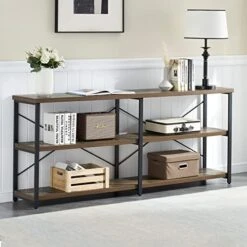 GRELO HOME Foyer Tables For Entryway, Rustic Narrow Console Table For Living Room, 3-Tier Industrial Sofa Table, 39 Inch Gray Oak 27 GRELO HOME Foyer Tables For Entryway, Rustic Narrow Console Table For Living Room, 3-Tier Industrial Sofa Table, 39 Inch Gray Oak -Amazon Store 51Lii i16WL. AC 1