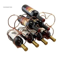 Dependable Industries Inc. Essentials Rose Gold Stackable Table Top Wine Rack - Holds Up To 7 Bottles And Keeps Wine Horizontal To Prevent Oxidation - Perfect For Wine Enthusiasts And Home Decor 10 Dependable Industries Inc. Essentials Rose Gold Stackable Table Top Wine Rack - Holds Up To 7 Bottles And Keeps Wine Horizontal To Prevent Oxidation - Perfect For Wine Enthusiasts And Home Decor -Amazon Store 51LqQtpA7pL