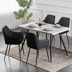 KEIVVAKN Velvet Dining Chairs Set Of 4 Green Velvet Upholstered Chairs For Dining Room Modern Tufted Dining Chair With Arms 24 KEIVVAKN Velvet Dining Chairs Set Of 4 Green Velvet Upholstered Chairs For Dining Room Modern Tufted Dining Chair With Arms -Amazon Store 51LwA8iio1L. AC