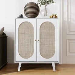 Rattan Buffet Sideboard Cabinet, 2 Doors Storage Cabinet Console Table Accent Cabinet With Adjustable Shelves For Kitchen Living Room Dining Room, Natural 23 Rattan Buffet Sideboard Cabinet, 2 Doors Storage Cabinet Console Table Accent Cabinet With Adjustable Shelves For Kitchen Living Room Dining Room, Natural -Amazon Store 51MxgxiuAxL. AC