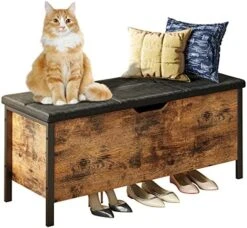LIKIMIO Storage Ottoman, Industrial Wooden Storage Bench With Leather Button Padded Seat For Bedroom End Of Bed/Living Room/Entryway(43 Inch, Vintage Brown) 13 LIKIMIO Storage Ottoman, Industrial Wooden Storage Bench With Leather Button Padded Seat For Bedroom End Of Bed/Living Room/Entryway(43 Inch, Vintage Brown) -Amazon Store 51N8xBnzLXL. AC