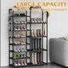 CSXGBAB Tall Shoe Rack, Garage Shoe Rack Large Capacity, Large Shoe Rack Two Rows Versatile Hooks, Shoe Rack Organizer, Big Shoe Rack Organizer Storage Boot Rack Shelf Black 24-35 Pairs 2 CSXGBAB Tall Shoe Rack, Garage Shoe Rack Large Capacity, Large Shoe Rack Two Rows Versatile Hooks, Shoe Rack Organizer, Big Shoe Rack Organizer Storage Boot Rack Shelf Black 24-35 Pairs -Amazon Store 51NLHd5paqL
