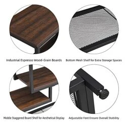 FIVEGIVEN Narrow Console Table For Entryway Hallway Table With Storage Shelves For Living Room Espresso Industrial 10 FIVEGIVEN Narrow Console Table For Entryway Hallway Table With Storage Shelves For Living Room Espresso Industrial -Amazon Store 51NQlUW7ttL