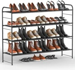 Coonoor 2-Tier Long Shoe Rack Storage For Wide Shoe Shelf Organizer,Black 23 Coonoor 2-Tier Long Shoe Rack Storage For Wide Shoe Shelf Organizer,Black -Amazon Store 51NceQeLw4L. AC