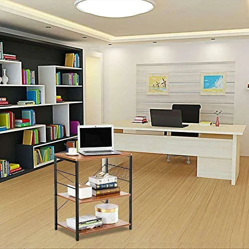 GENERIC KDSW 3-Tier Microwave Oven Cart Bakers Rack Kitchen Storage Shelves Stand W/ 10 Hooks Mikalo Storagerack Closet Organizers And Storage Organization And Storage Shoe Organizer Shoe Storage 4 GENERIC KDSW 3-Tier Microwave Oven Cart Bakers Rack Kitchen Storage Shelves Stand W/ 10 Hooks Mikalo Storagerack Closet Organizers And Storage Organization And Storage Shoe Organizer Shoe Storage - Image 2