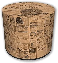 ZTOZZ Round Pouf Indoor - Printed Ottoman Foot Stool For Dining, Living Room Or Bedroom With Removable Cover - Platan Print -Amazon Store 51O6xVLuD0S. AC