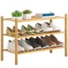 FILWH Bamboo Shoe Rack Stackable Shoe Shelf Storage Organizer For Unit Entryway Hallway And Closet Sturdy Freestanding Shoe Shelf Natural (3 Tier) 1 FILWH Bamboo Shoe Rack Stackable Shoe Shelf Storage Organizer For Unit Entryway Hallway And Closet Sturdy Freestanding Shoe Shelf Natural (3 Tier) -Amazon Store 51OAL12YusL