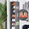 SLEEPING LAMB 8 Shelves Hanging Shoe Rack Wider Shoe Hanger Organizer For Closet Storage Clothes, Hats, Handbags, With 8 Mesh Pockets, Grey -Amazon Store 51OI6nTUulS