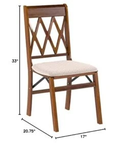 Stakmore Lattice Back Folding Chair Finish, Set Of 2, Fruitwood -Amazon Store 51ORKn4toVL