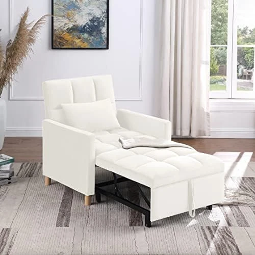 Merax Convertible Sleeper Sofa Chair Bed, 3 In 1 Adjustable Single Sleeper Chair Pullout Sofa Bed,Multi-Functional Sleeper Chair For Living Room Apartment Office 12 Merax Convertible Sleeper Sofa Chair Bed, 3 In 1 Adjustable Single Sleeper Chair Pullout Sofa Bed,Multi-Functional Sleeper Chair For Living Room Apartment Office - Image 10
