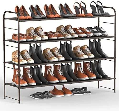 Coonoor 2-Tier Long Shoe Rack Storage For Wide Shoe Shelf Organizer,Black 16 Coonoor 2-Tier Long Shoe Rack Storage For Wide Shoe Shelf Organizer,Black - Image 14